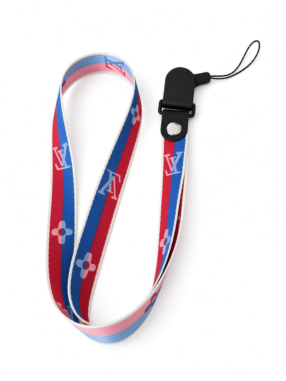 Fashion blue red lanyard badge ID phone